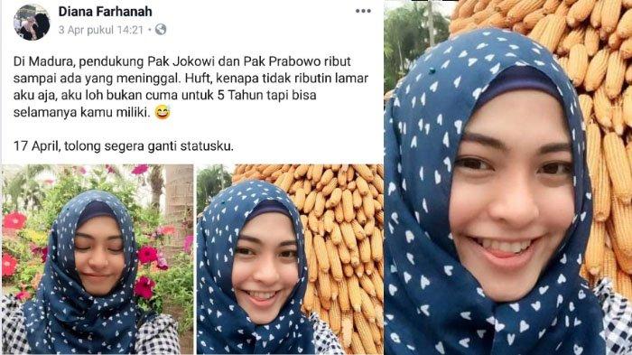 Status Viral di Facebook Jelang Pemilu 2019, Gadis Asal Sumenep Minta Segera Ganti Status