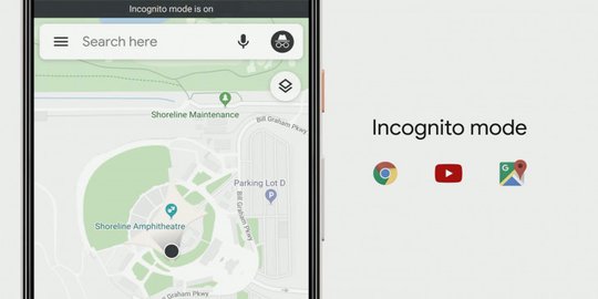 Incognito Mode Hadir di Google Maps, Search, dan YouTube