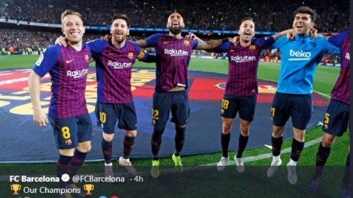 Line-up Eibar Vs Barcelona - Laga Pelengkap Musim Si Juara Liga