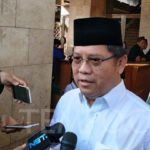 Menteri Komunikasi dan Informasi, Rudiantara sesuai melaksanakan Salat Ied di Masjid Istiqlal, Jakarta, Rabu, 5 Mei 2019. TEMPO/Irsyan Hasyim
