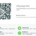 Tampilan menu utama Whatsapp Web(screenshot)
