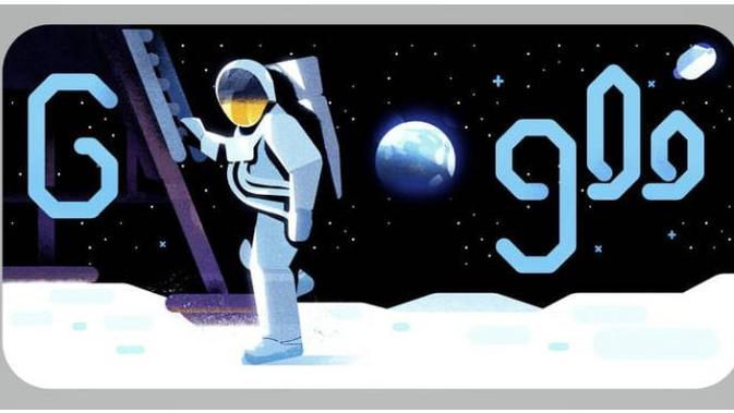 Google Doodle Merayakan 50 Tahun Pendaratan di Bulan Hari Ini