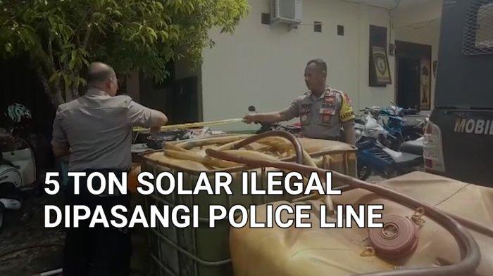 Video 5 Ton Solar Ilegal Dipasangi Police Line