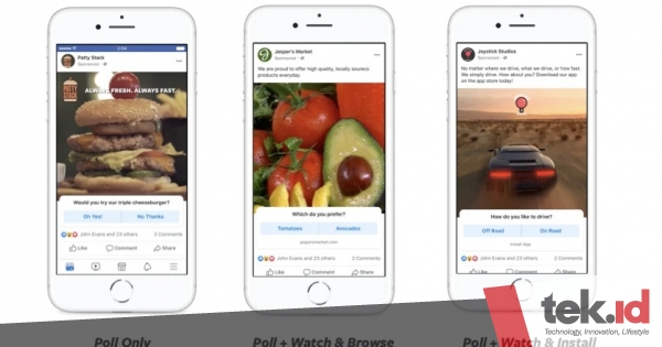 Facebook perkenalkan iklan interaktif di News Feed
