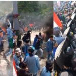LIVE FACEBOOK: Demo Mahasiswa Ricuh di DPRD Sulut, Polisi Tembakan Gas Air Mata hingga Tepuk Tangan