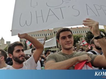 Pemerintah Berencana Berlakukan Pajak WhatsApp, Warga Lebanon Gelar Unjuk Rasa