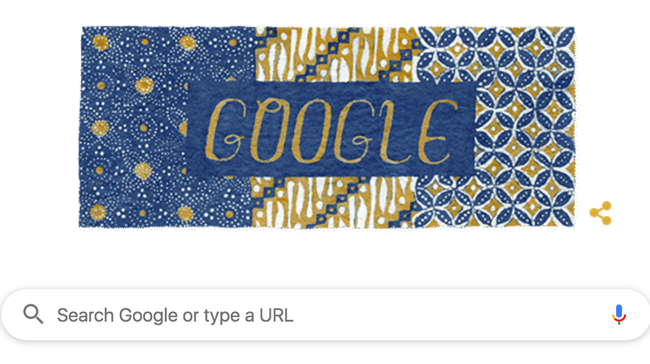 Peringati Hari Batik Nasional, Google Doodle Lakukan Ini
