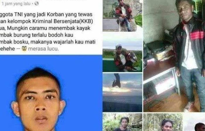 Hina Anggota Kopassus yang Gugur di Papua Lewat Postingan Facebook, Kepala Si Pemilik Akun Andre Marozz Dihargai Rp 1 Miliar, TNI-Polri Adakan Sayembara Penangkapan – Semua Halaman