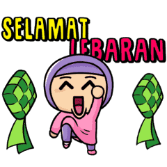 Little Hijab  Ramadan Edition Stiker  Whatsapp 